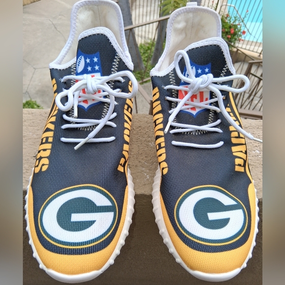 Fanatics Green Bay Packers Sneakers, Mens Size 11 - Picture 2 of 8